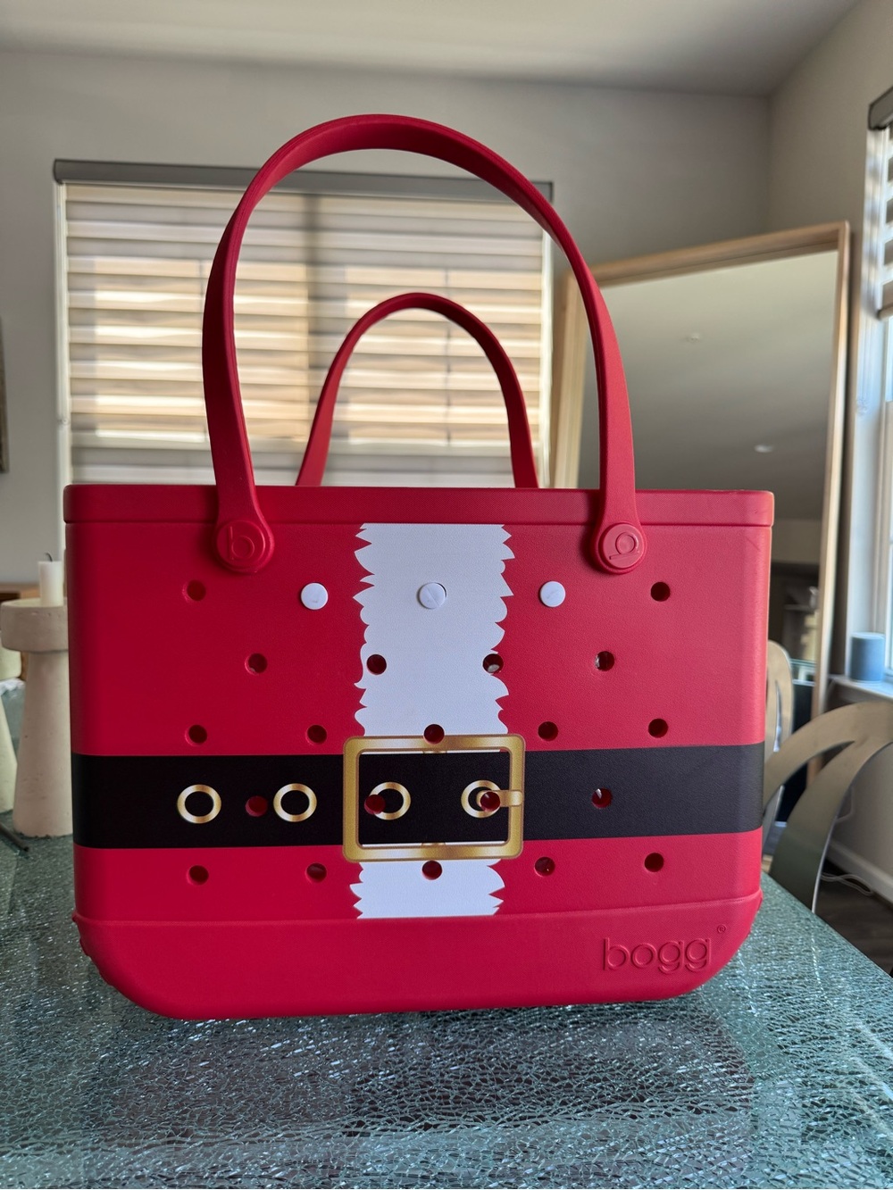 Bogg Bag Santa Suit Red Tote